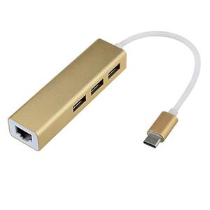 picture MAC-24 USB-C to USB 3.0/RJ45 3PORT HUB  Adapter