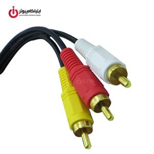 picture کابل صدا و تصویر RCA دی نت به طول 5 متر                                         D-NET RCA Audio And Video Cable 5m