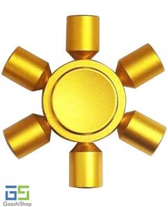 picture Metal Brass 6 Vanes Hand Spinner