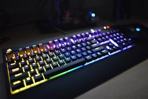 picture STRAFE RGB Mechanical Gaming Keyboard -Cherry MX Blue