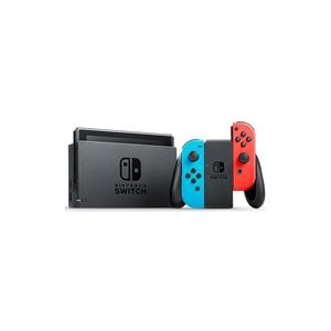 picture Nintendo Switch with Neon Blue and Neon Red Joy‑Con