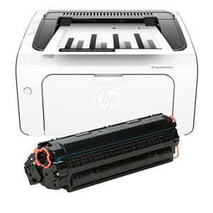 picture HP LaserJet Pro M12a Laser Printer with 1 Extra Toner
