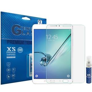 picture محافظ صفحه نمایش شیشه ای ایکس اس مدل تمپرد مناسب برای تبلت سامسونگ Galaxy Tab S2 8.0 به همراه اسپری پاک کننده صفحه XS