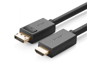 picture کابل دیسپلی پورت به اچ دی ام آی یوگرین Ugreen Display Port Male to HDMI Male Cable 1.5m