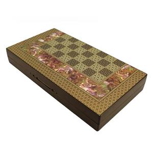 picture صفحه شطرنج  و تخته نرد گالری نفیس طرح خاتم مینیاتور  طول 50 سانتیمتر