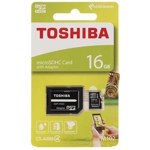 picture Toshiba M102 Class 4 microSDHC With Adapter 16GB