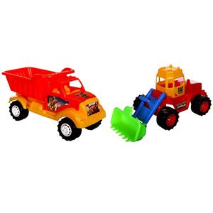 picture ماشین بازی کامیون و لودر مدل ترنم مجموعه 2 عددی