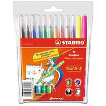 picture Stabilo Trio A-Z 12 Colors Marker