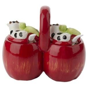 picture ظرف عسل طرح دوقلو مدل سیب