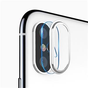 picture محافظ لنز دوربین شیشه ای کوتتسی مدل تمپردبه همراه حلقه محافظ مناسب برای گوشی موبایل اپل آیفون X