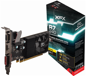 picture XFX R7-240D-ELF4 R7 240D 4GB DDR3 64bit LP Graphics Card