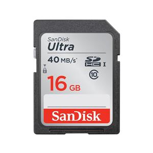picture کارت حافظه SDXC سن دیسک مدل  Ultra   کلاس 10 استاندارد SDHCسرعت 40MBps ظرفیت 16 گیگابایت