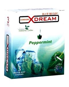 xdream کاندوم ایکس دریم 3 تایی خنک کننده X DREAM Peppermint 