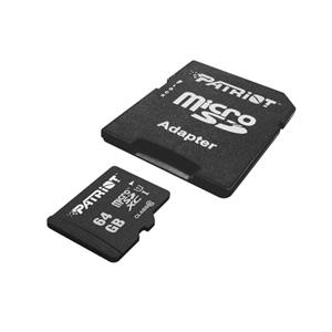 picture کارت حافظه میکرو اس دی پتریوت سری LX سرعت 85MB/s ظرفیت 64 گیگابایت همراه با آداپتور