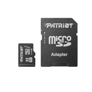 picture کارت حافظه میکرو اس دی پتریوت سری LX سرعت 48MB/s ظرفیت 32 گیگابایت همراه با آداپتور