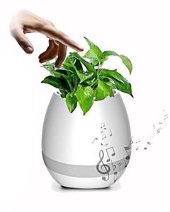 picture Smart اسپیکر بلوتوث ، گلدان وآباژور موزیکال - رنگ سفید Bluetooth Speacker , Smart Music Pot