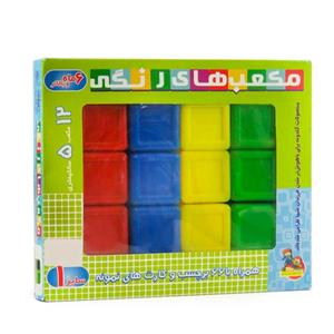 picture بازی آموزشی گلدونه مدل مکعب های رنگی شماره 1