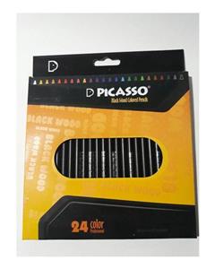 picture Picasso مداد رنگی 24 رنگ چوب ذغالی پیکاسو