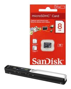 picture Skypix HandyScan TSN-415 Handheld Scanner + 8GB MicroSD Card