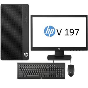 picture HP 290 G1 I Desktop Computer With HP V197 Monitor