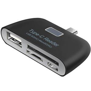 picture 4 in 1 Type-C Card Reader USB/TF/SD OTG HUB Adapter