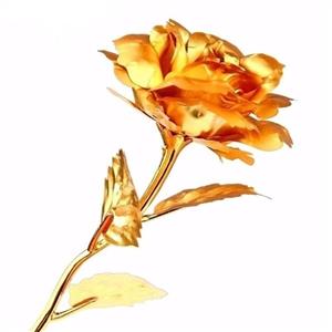 شاخه گل رز طلایی مدل golden rose 