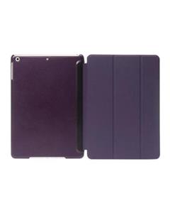 picture Bluelans Magnetic Faux Leather Smart Cover Hard Back Case for iPad5/Air (Purple)