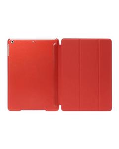 picture Bluelans Magnetic Faux Leather Smart Cover Hard Back Case for iPad5/Air (Red)